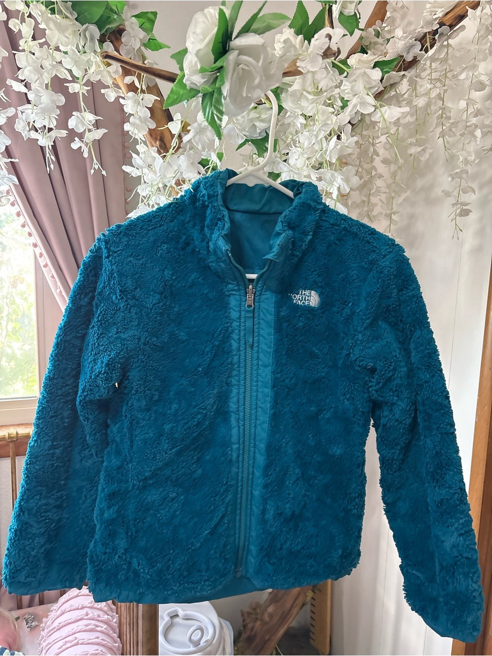 The North Face Teal Plush Fleece Jacket